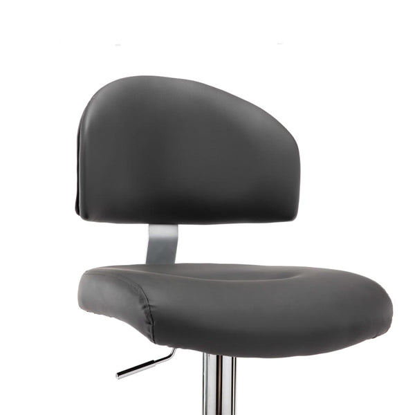 vidaXL Bar Stools 2 pcs. Grey Faux Leather