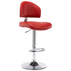 vidaXL Bar Stools 2 pcs. Wine Red Faux Leather