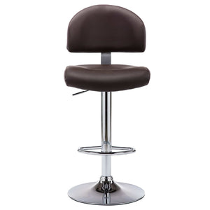 vidaXL Bar Stools 2 pcs Brown Faux Leather
