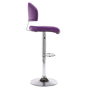 vidaXL Bar Stools 2 pcs Purple Faux Leather