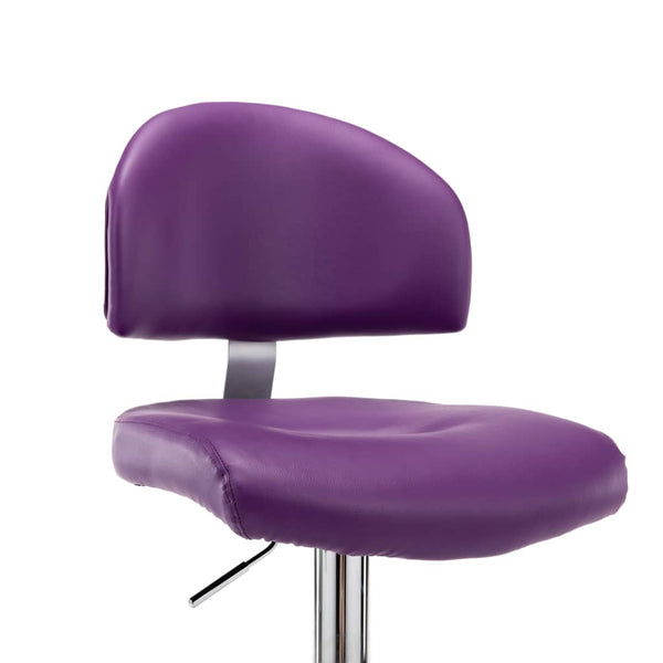 vidaXL Bar Stools 2 pcs Purple Faux Leather