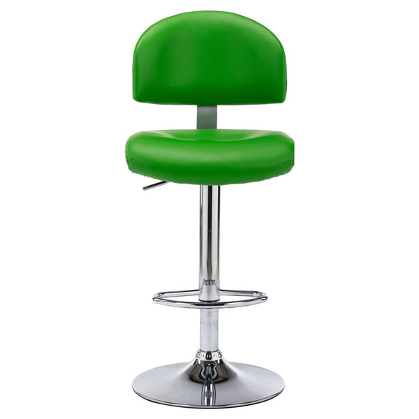 vidaXL Bar Stools 2 pcs. Green Faux Leather