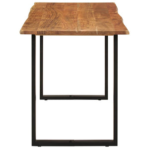 vidaXL Dining Table 140x70x76 cm Solid Acacia Wood
