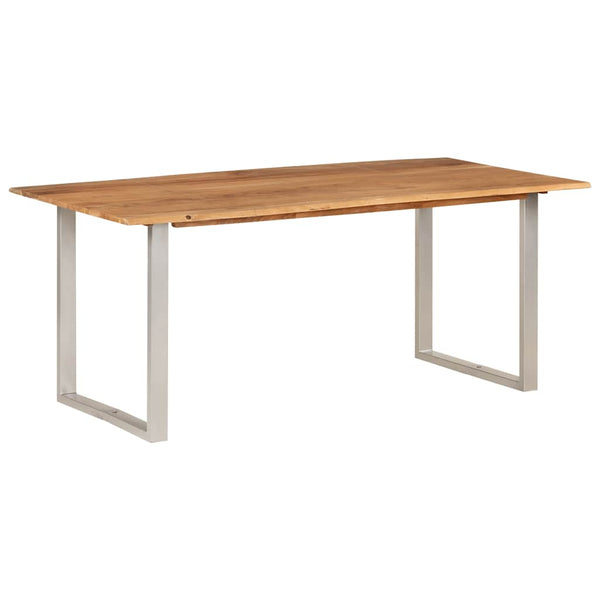 vidaXL Dining Table 180x90x76 cm Solid Acacia Wood