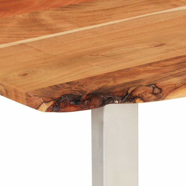 vidaXL Dining Table 180x90x76 cm Solid Acacia Wood