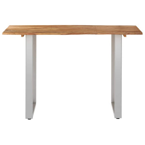 vidaXL Dining Table 118 x 58 x 76 cm Solid Acacia Wood