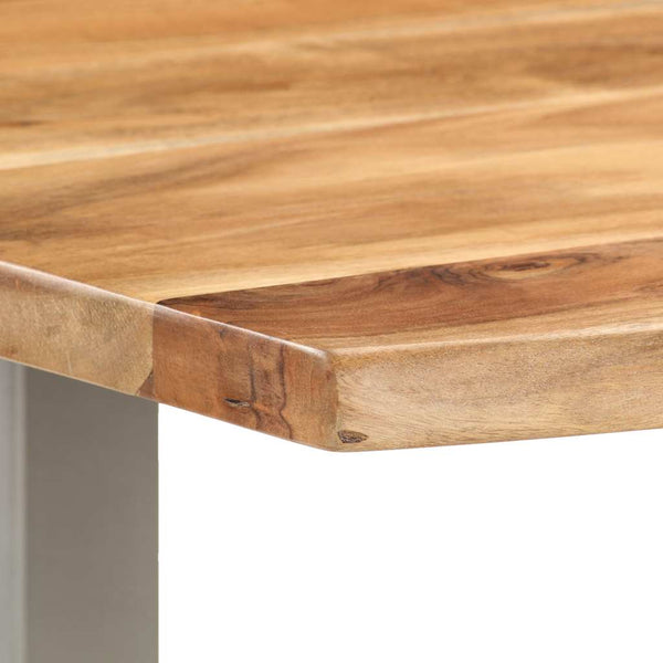 vidaXL Dining Table 118 x 58 x 76 cm Solid Acacia Wood