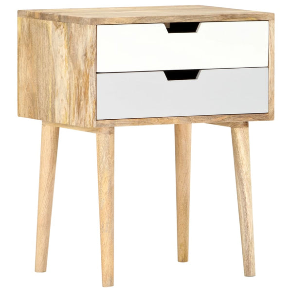 vidaXL Bedside Cabinet 47 x 35 x 59 cm Solid Mango Wood