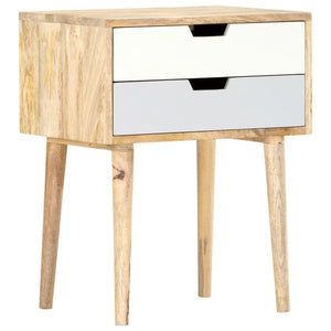 vidaXL Bedside Cabinet 47 x 35 x 59 cm Solid Mango Wood