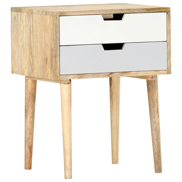 vidaXL Bedside Cabinet 47 x 35 x 59 cm Solid Mango Wood