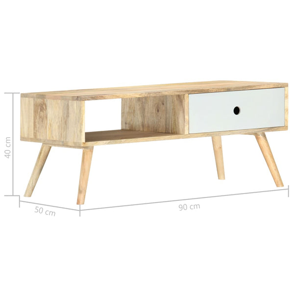 vidaXL Coffee Table 90x50x40 cm Solid Mango Wood