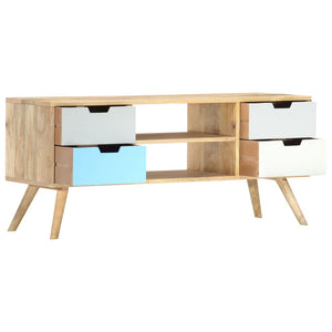 vidaXL TV Cabinet 110x35x48 cm Solid Mango Wood