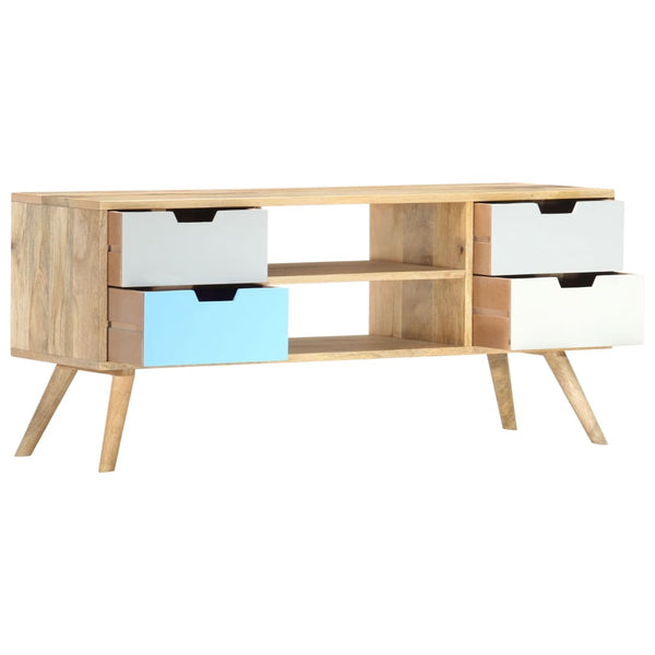 vidaXL TV Cabinet 110x35x48 cm Solid Mango Wood