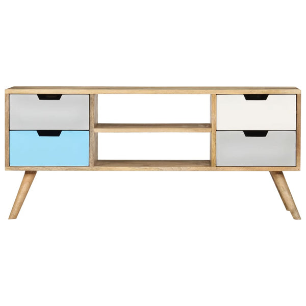 vidaXL TV Cabinet 110x35x48 cm Solid Mango Wood