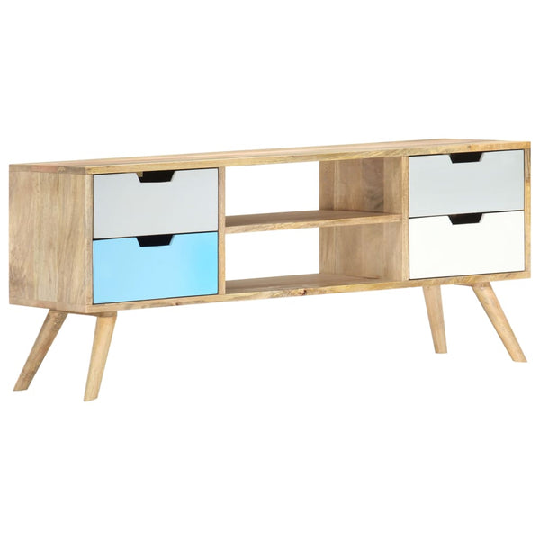 vidaXL TV Cabinet 110x35x48 cm Solid Mango Wood