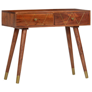 vidaXL Console Table 90×35×76 cm Solid Acacia Wood