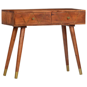 vidaXL Console Table 90×35×76 cm Solid Acacia Wood