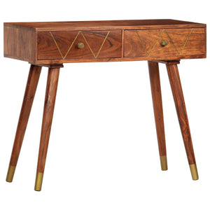 vidaXL Console Table 90×35×76 cm Solid Acacia Wood