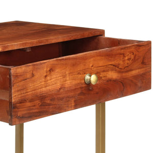 vidaXL Console Table 100x35x76 cm Solid Acacia Wood