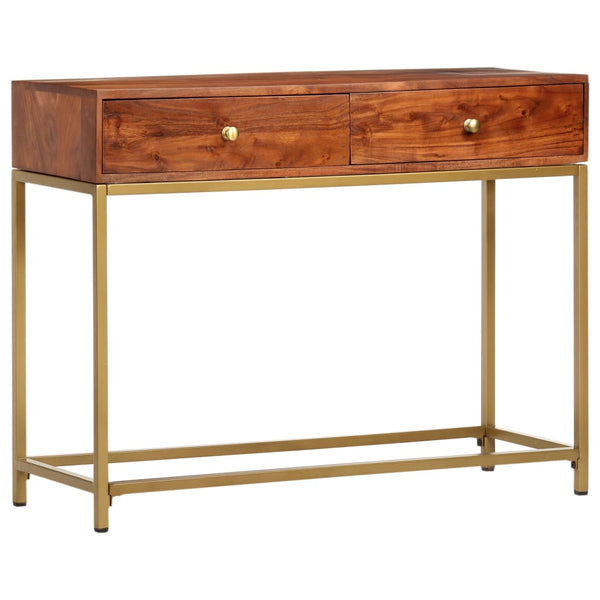 vidaXL Console Table 100x35x76 cm Solid Acacia Wood