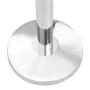 vidaXL Stainless Steel Crowd Control Barrier Silver
