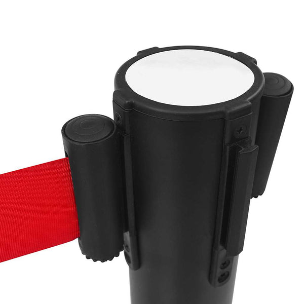 vidaXL Crowd Control Barrier Steel Black