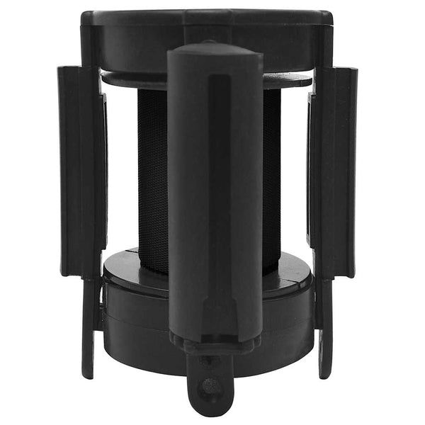 vidaXL Retractable Barrier with 200 cm Black Belt