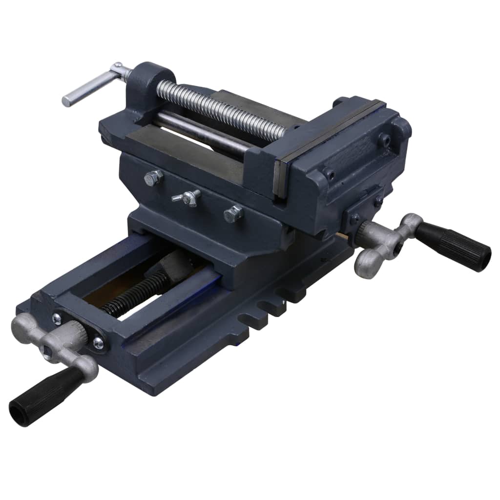 vidaXL Cross-Slide Vise Hand-Operated 127 mm