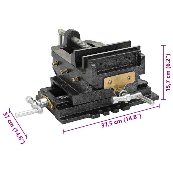 vidaXL Cross Slide Vice Manual 150 mm