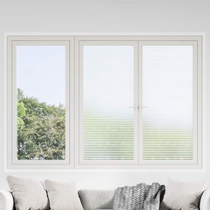 vidaXL Window Film Matte Stripe Design 0.9x50 m PVC