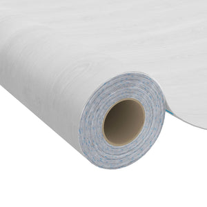 vidaXL Self-Adhesive Furniture Film White Wood 500 x 90 cm PVC