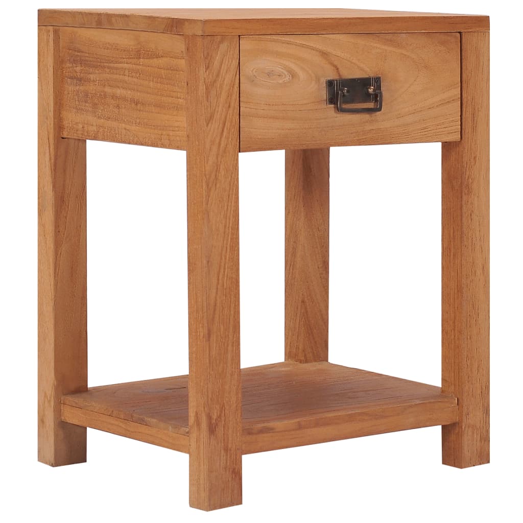 vidaXL Bedside Cabinet 35x35x50 cm Solid Teak Wood