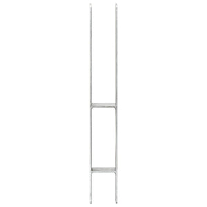vidaXL Post Supports 6 pcs. Silver 7x6x60 cm Galvanized Steel