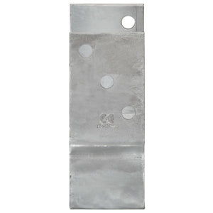 vidaXL Post Anchors 12 pcs Silver 7x6x15 cm Galvanized Steel