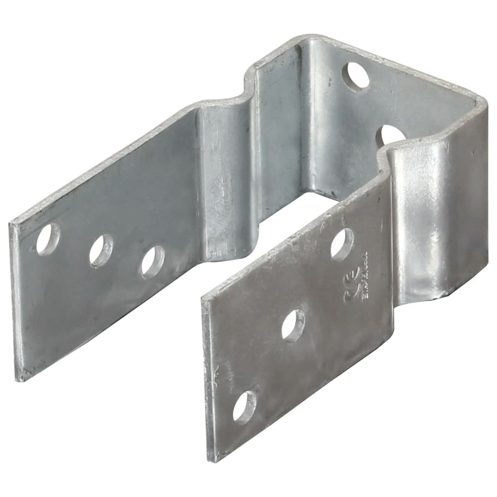 vidaXL Post Anchors 6 pcs Silver 8x6x15 cm Galvanized Steel