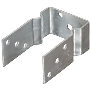 vidaXL Post Anchors 6 pcs Silver 9x6x15 cm Galvanized Steel