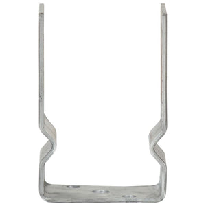 vidaXL Post Anchors 6 pcs Silver 9x6x15 cm Galvanized Steel