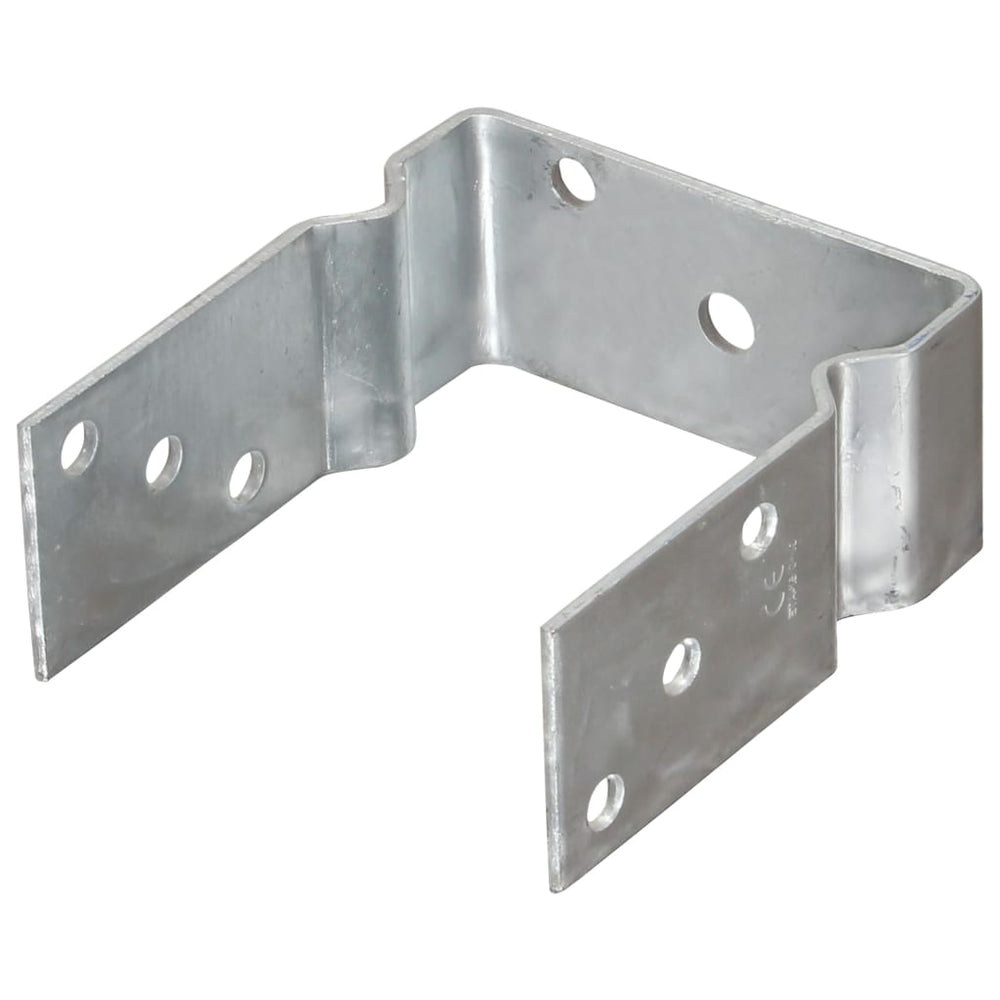 vidaXL Post Anchors 12 pcs. Silver 12x6x15 cm Galvanized Steel