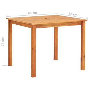 vidaXL 5-piece Outdoor Dining Set with Cushions Solid Acacia Wood