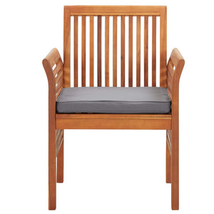 vidaXL 5-piece Outdoor Dining Set with Cushions Solid Acacia Wood