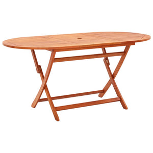 vidaXL 9-piece Outdoor Dining Set Solid Eucalyptus Wood and Textilene