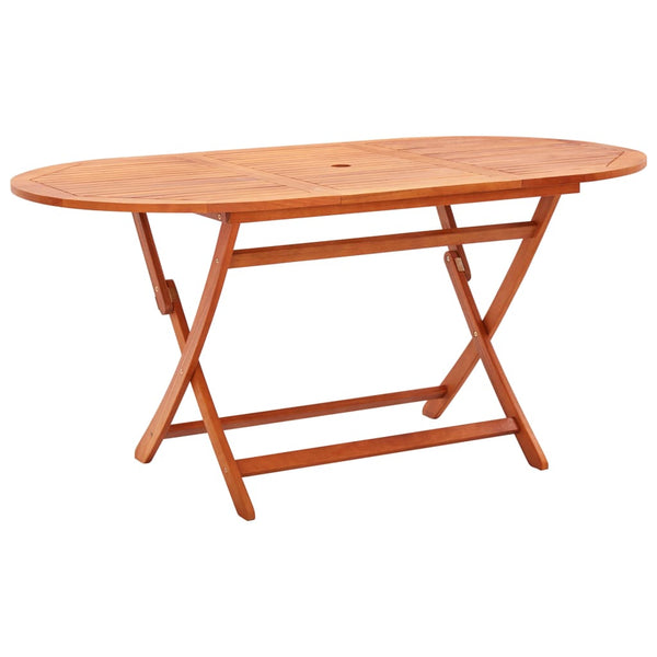 vidaXL 9-piece Outdoor Dining Set Solid Eucalyptus Wood and Textilene