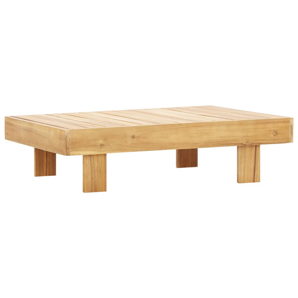 vidaXL 4-Piece Garden Lounge Set with Cushions Grey Solid Acacia Wood