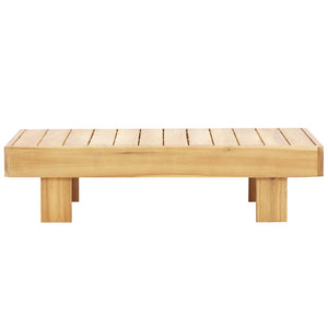 vidaXL 4-Piece Garden Lounge Set with Cushions Grey Solid Acacia Wood