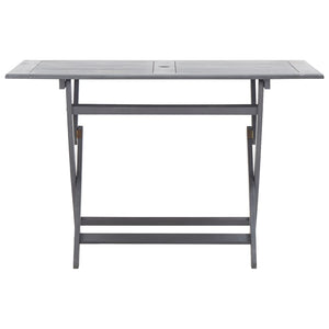 vidaXL 5-Piece Outdoor Dining Set Solid Acacia Wood Grey