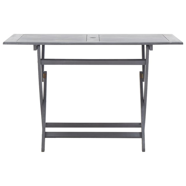 vidaXL 5-Piece Outdoor Dining Set Solid Acacia Wood Grey