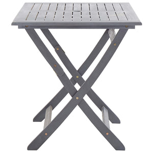 vidaXL 7-Piece Outdoor Dining Set Solid Acacia Wood Grey