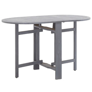 vidaXL 5-Piece Outdoor Dining Set Solid Acacia Wood Grey