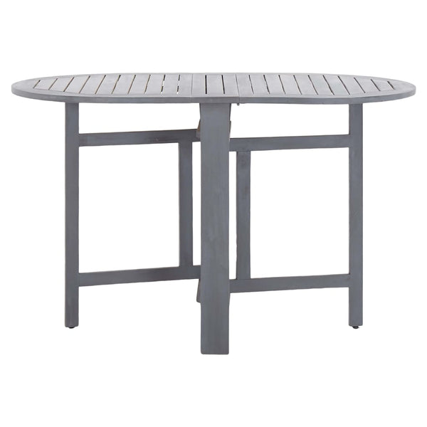 vidaXL 5-Piece Outdoor Dining Set Solid Acacia Wood Grey