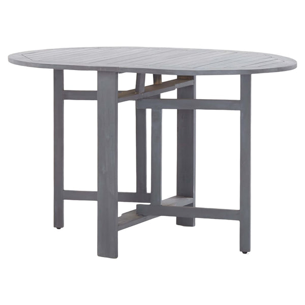 vidaXL 5-Piece Outdoor Dining Set Solid Acacia Wood Grey